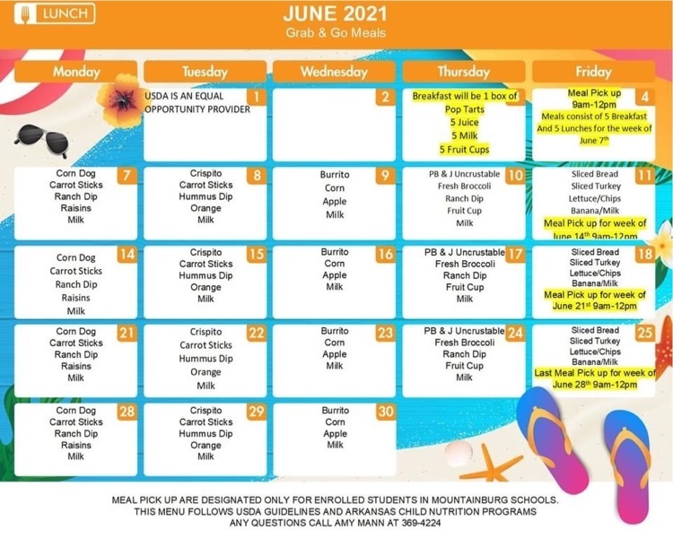 June menu