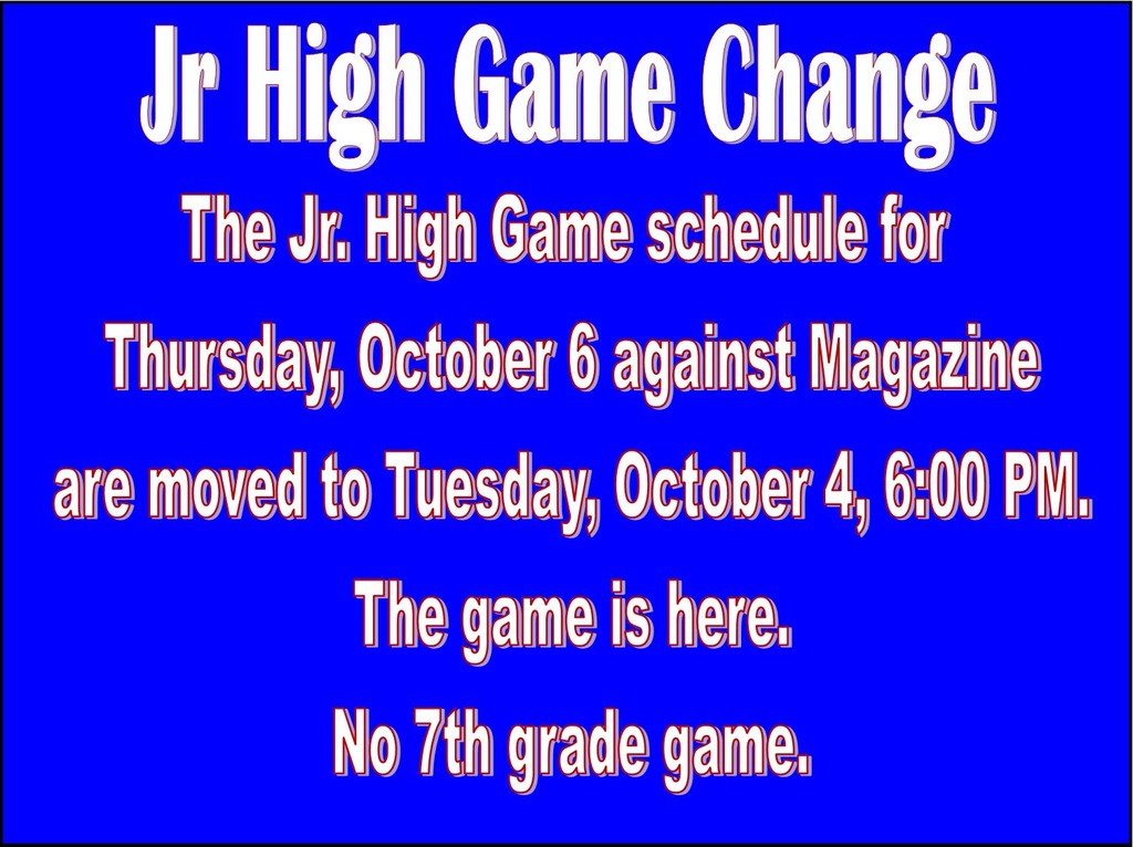 Jr High Game Change